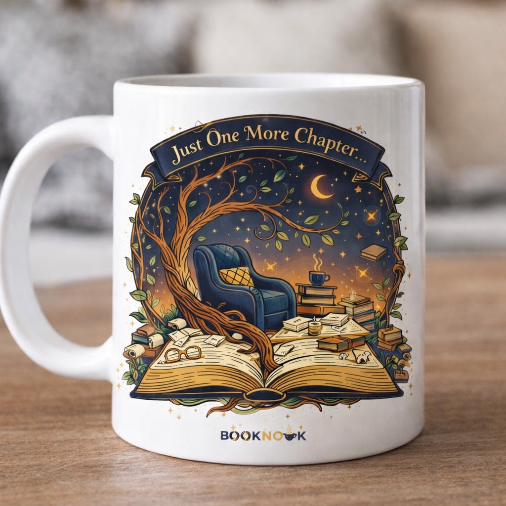 Just One More Chapter Coffee Mug – Aesthetic Book Lover Mug